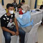 Polda Kepri Gelar Vaksin Massal, 550 Vaksin Disuntikkan ke Masyarakat