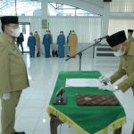 Bupati Asahan Resmi Lantik Jhon Hardi Jadi Sekda Defenitif Bupati Asahan saat melantik Jhon Hardi sebagai Sekda Kabupaten Asahan, Jumat, 4 Juni 2021.