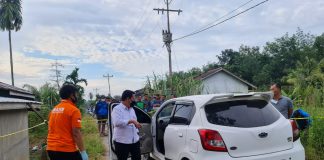 Pasca Kejadian Penembakan Marshal, Dirkrimum Polda Sumut Turun ke TKP Dirkrimum Polda Sumut, Kombes Pol Tatan Dirsan Atmaja saat memimpin olah tempat kejadian perkara