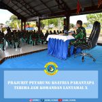 Prajurit Petarung Kesatria Terima Jam Danlantamal X