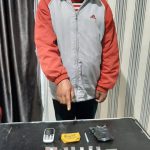 Warga Lau Cimba Ditangkap Sebagai Pengguna Narkoba R Tarigan dengan barang bukti 21 paket sabu