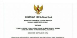 Keluarkan Instruksi, Gubernur Tegaskan PPKM Mikro Dilaksanakan Mulai Tingkat RT dan RW Gubernur H. Ansar Ahmad mengeluarkan instruksi resmi terkait penanganan Covid-19