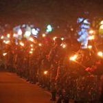 Pawai Obor Sambut HUT ke-76 RI di Batam