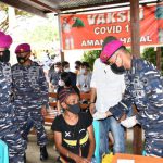 Korp Marinir TNI AL Terus Besinergi Wujudkan Herd Immunity kepada Lapisan Masyarakat Kabupaten Sorong