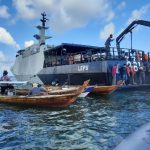 Unsur Satrol Lantamal IV BKO Guskamla Koarmada I Bagikan Sembako kepada Nelayan