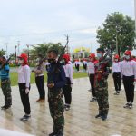 Perwira Yonmarhanlan IV Pimpin Latihan Upacara HUT ke-76 di Gedung Daerah Kepri