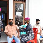 Posmar 3 Bersama TNI AL Sorong Gelar Serbuan Vaksinasi Masyarakat Maritim