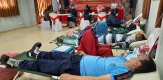 Sambut 76 Tahun Kemerdekaan Indonesia, Petugas Lapas Batam Donor Darah Lembaga Pemasyarakatan Kelas IIA Batam menggelar kegiatan donor darah bagi petugas lapas, Kamis (12/08).