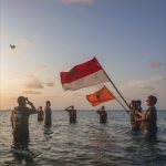 Pengibaran Bendera Merah Putih di 4 Titik oleh TRAMP