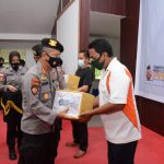Baksos Akpol 94 Peduli, Gelar Vaksinasi Massal dan Bagi 2000 Voucher Belanja Kegiatan bakti sosial yang dilaksanakan Akpol 94, Rabu (25/08/2021)