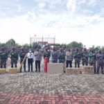 Danlantamal IV Dampingi Kapolda Kepri Kunjungi Sarang Petarung Yonif 10-Marinir/SBY