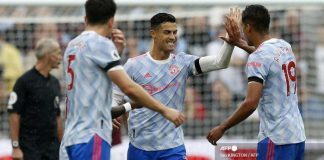 CR 7 Cetak Gol, Setan Merah Menang 2-1 atas West Ham