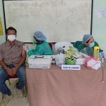 Kekebalan Kelompok Mulai Terbentuk di Indonesia, Covid 19 Makin Terkendali Kegiatan vaksinasi massal di RW 02, Kelurahan Kemanggisan, Kec. Pal Merah, Jakarta Barat, Kamis (2/9/21).