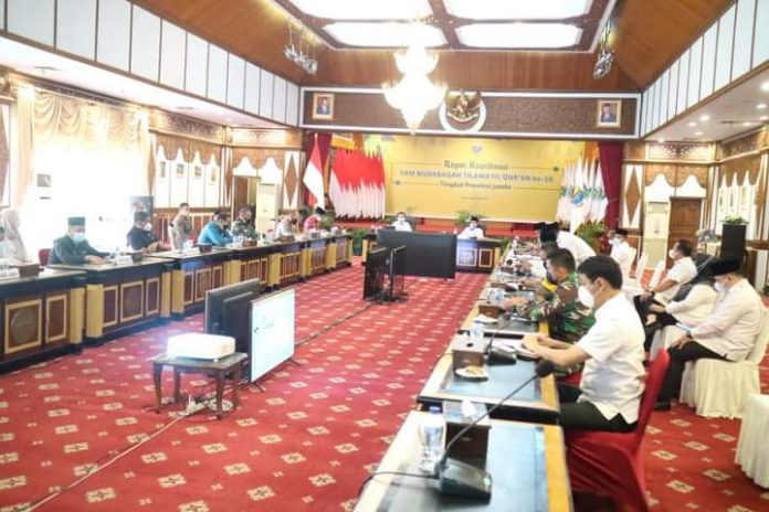 Bupati Tanjab Barat Ikuti Rapat Koordinasi PAM Musabaqah Tilawatil Quran (MTQ) ke-50