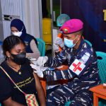 Sambut UT ke-76 TNI AL, Pasmar 3 Korps Marinir Targetkan Masyarakat Sorong Manoi Sehat