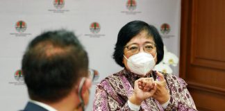 Hari Pers Nasional 2022: PWI Dukung Agenda Green dan Mitigasi Iklim Menteri Lingkungan Hidup dan Kehutanan Siti Nurbaya berdiskusi dengan Ketua Panitia Peringatan Hari Pers Nasional (HPN) 2022 Auri Jaya, di Kementerian Lingkungan Hidup dan Kehutanan (KLHK), Jakarta, Jumat (10/9).