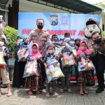 Peringatan HUT Lalu Lintas Bhayangkara ke-66, Polres Kediri Mengadakan Kegiatan Bakti Sosial Kemanusiaan Peringatan hari ulang tahun lalu lintas Bhayangkara Polres Kediri