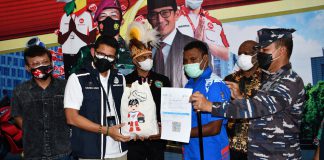 Bantu Pemerintah Sukseskan Program Vaksin, Menparekraf Ucap Terima Kasih Ke Danlantamal X