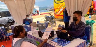 Amankan Atlet Dayung PON XX, TNI AL Sasar Masyarakat Sekitar Untuk Vaksinasi