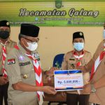 Pramuka Kwartir Batam Lantik PAW Kwarran Sekaligus Santuni Anak Yatim