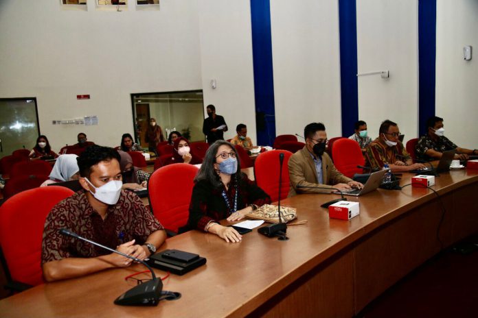 BP Batam melalui Pusat Data dan Sistem Informasi menggelar Rapat Koordinasi Data Perekonomian Batam Tahun 2021, Rabu (17/11/21). Foto: Dok BP Batam