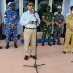 Danlantamal IV Lepas Keberangkatan Menko Polhukam dan Mendagri di Natuna