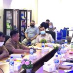 BWS Sumatera IV Akan Bangun Irigasi di Desa Panggak Darat Bupati Lingga, Muhammad Nizar menghadiri rapat Rapat Koordinasi bersama Balai Wilayah Sungai (BWS) Sumatera IV di kantor BWS IV, Batam, Selasa (12/10/2021). Fot: Humas