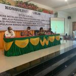 Rencana Pemasangan Kabel Bawah Laut, Nizar Bersama Pemda Mendukung Tidak, Menolakpun Tidak Acara Konsultasi Publik Rencana Kegiatan Instalasi dan Pengoperasian Kabel Bawah Laut oleh PT. Sun Cable di aula Hotel Lingga Pesona, Daik Lingga, Kamis (21/10/2021) (Foto Dok.)
