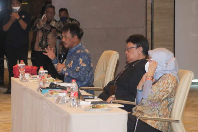 Rapat kerjasama Kemenpan RB dan Pagayuban tahun 2021 di Best Western Panbil, Batam, Jumat (3/12/21). Foto: Diskominfo Batam
