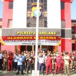 Perkuat Sinergitas, TNI-Polri Laksanakan Olahraga Bersama di Polresta Barelang