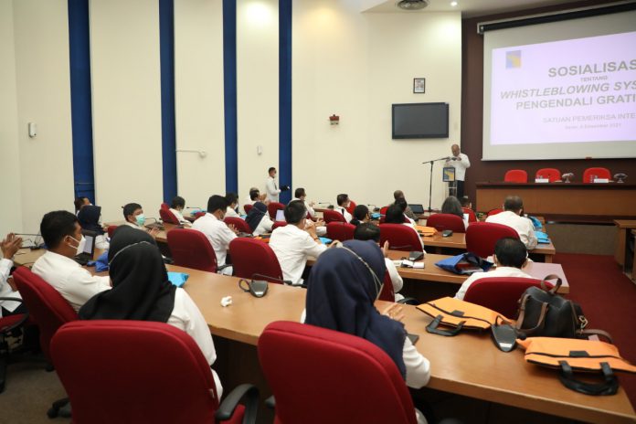 Sosialisasi Whistleblowing System dan Pemahaman Gratifikasi yang dilaksanakan pada Senin, (6/12/21). Foto: Dok BP Batam
