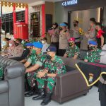 Prajurit Yonmarhanlan IV Tanjungpinang Ikuti Apel Gelar Pasukam Operasi Lilin Seligi Tahun 2021