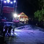 Kediri Viral Panggung Acara Musik DJ Roboh