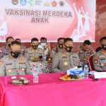Kapolda Kepri Hadiri Percepatan Vaksinasi Merdeka Anak Secara Virtual