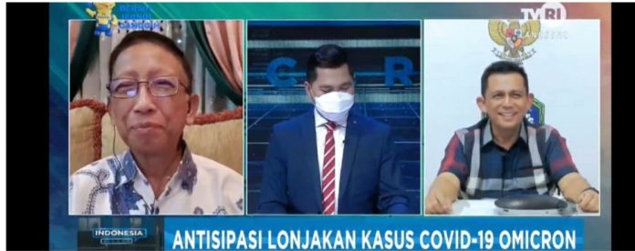 Gubernur Kepri, Ansar Ahmad saat jadi Narasumber di Dialog Indonesia Bicara TVRI, Senin (10/1) malam. Foto: Humas Prov Kepri
