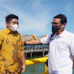 Plt Bupati Bintan Sambut Kedatangan Menparekraf RI di Pelabuhan Bulang Linggi Tanjunguban