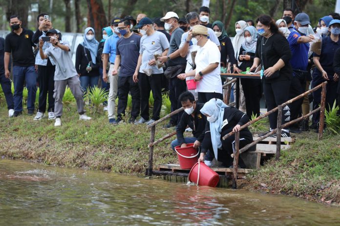 BP Batam menggelar kegiatan ramah tamah PIKORI BP di Taman Kolam, Sekupang, Sabtu (5/2/22). Foto: Dok BP Batam