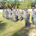 Sebelum Kegiatan, Anggota Satgas TMMD ke -113 Kodim 0303/Bengkalis Laksanakan Apel Kesiapan.