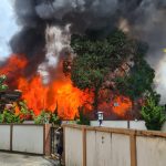 Wabup Lingga Ikut Berduka, Tiga Tempat Usaha di Dabo Ludes Dilalap si Jago Merah