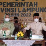 Bupati Lampung Utara Bersama Ketua TP PKK Hadiri Pengajian di Gor Sukung Kotabumi