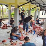 Hari Raya Idul Adha 2022, Dinas Perkimtan Bengkalis Laksanakan Qurban di Halaman Kantor