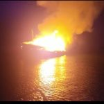 Kapal KLM Murah Rezeki Terbakar di Batu Ampar, Satpolairud Polresta Barelang Evakuasi Korban