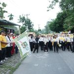 Wabup Taufik Lepas Gerak Jalan Sehat Gebyar HUT ke 58 Partai Golkar