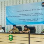 Perwakilan Ditjen Bina Pembangunan Daerah Kemendagri Lakukan Monev di Kabupaten Siak