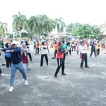 Forkopimda Asahan Ikut Senam Massal dan Pertandingan Sepakbola Persahabatan