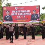 Polres Bintan Laksanakan Upacara Memperingati Hari Pahlawan Tahun 2022