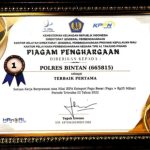 Polres Bintan Kembali Raih Penghargaan Dari KPPN