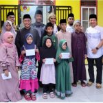 Wabup Bagus beri apresiasi KONI, saat menghadiri santunan anak yatim dan duafa