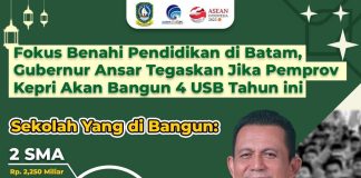 Fokus Benahi Pendidikan di Batam, Gubernur Ansar Tegaskan Jika Pemprov Kepri Akan Bangun 4 USB Tahun ini