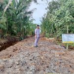 Untuk Memudahkan Masyarakat, Pemdes Palkun Bagun Bodi Jalan dan Batas Antara Dua Desa
